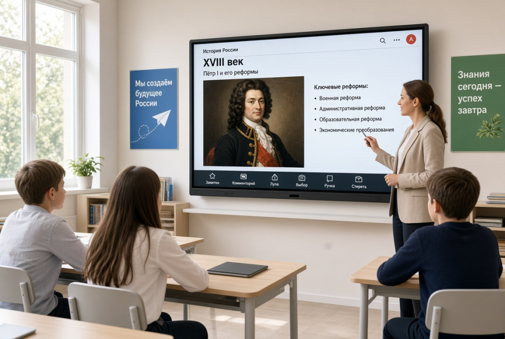 Интерактивная панель в классе